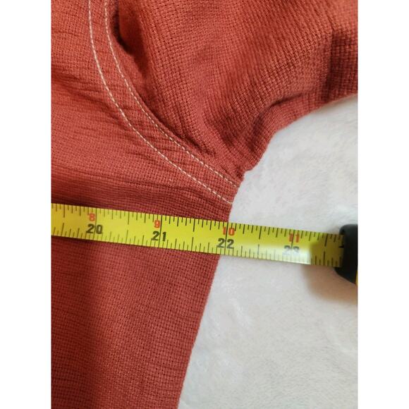 Royal Robbins Shirt Mens Large Red 100% Cotton Long Sleeve Gorpcore Camping - Picture 7 of 12